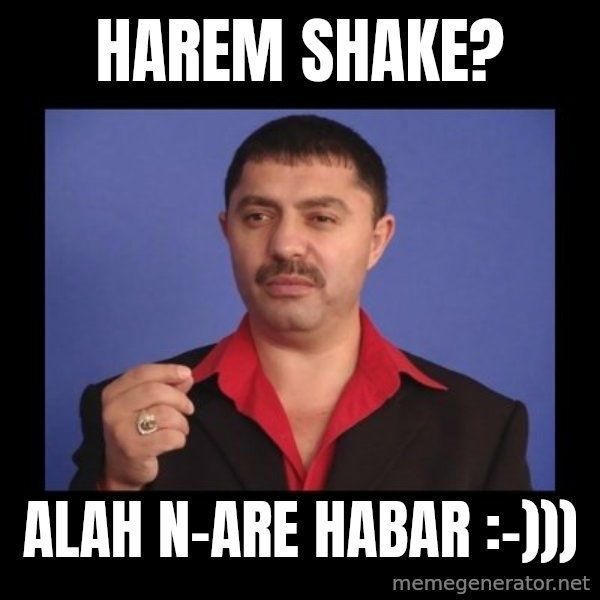 Manelistul Nicolae Guta meme: Harem Shake? / Alah n-are habar :-)))