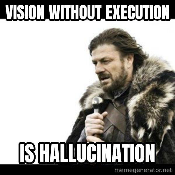 Winter is Coming meme: Vision without Execution / Is Hallucination