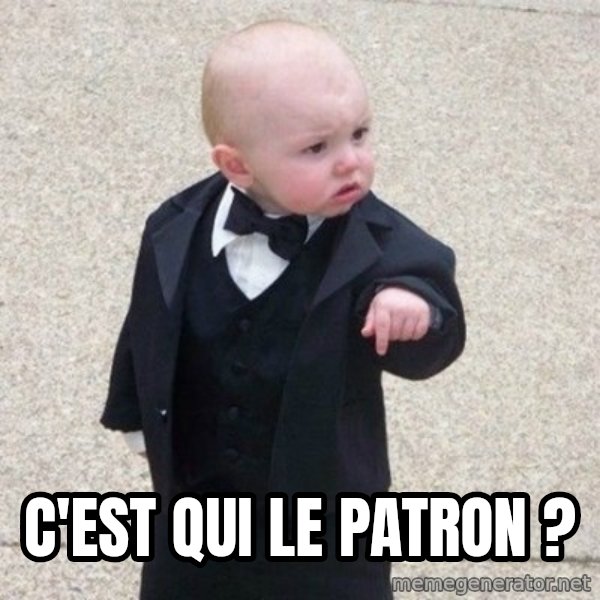 Mafia Baby meme: C'est qui le patron ?