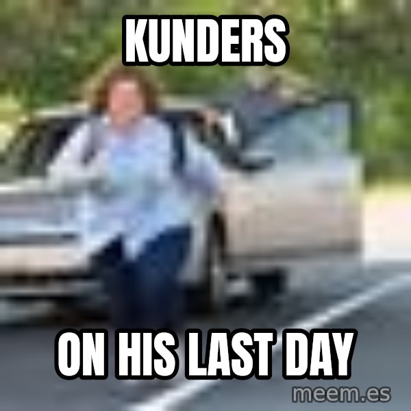 Melissa Mccarthy Running Away meme: Kunders / On his last day