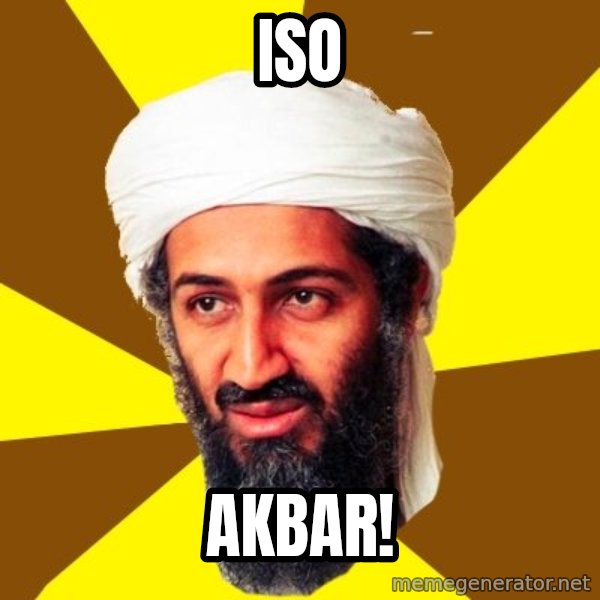 Osama meme: ISO / AKBAR!