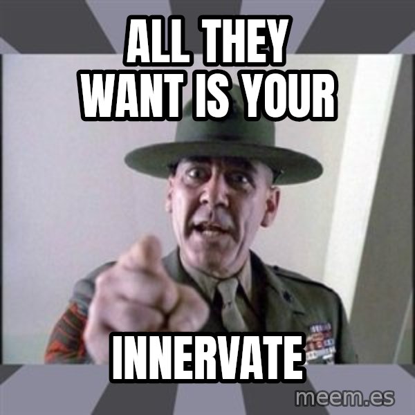 R. Lee Ermey meme: All they want is your / Innervate