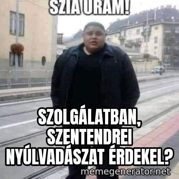 Szia uram meme: Szolgálatban, szentendrei nyúlvadászat érdekel?