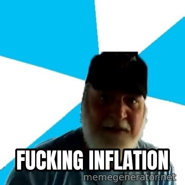 Epic Beard Man meme: fucking inflation