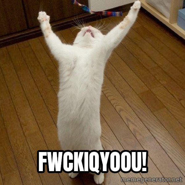 praise the lord cat meme: Fwckiqyoou!