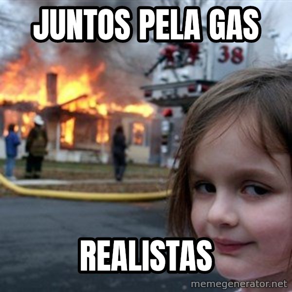 Disaster Girl meme: Juntos pela GAS / Realistas