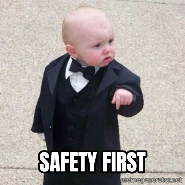 Mafia Baby meme: Safety First