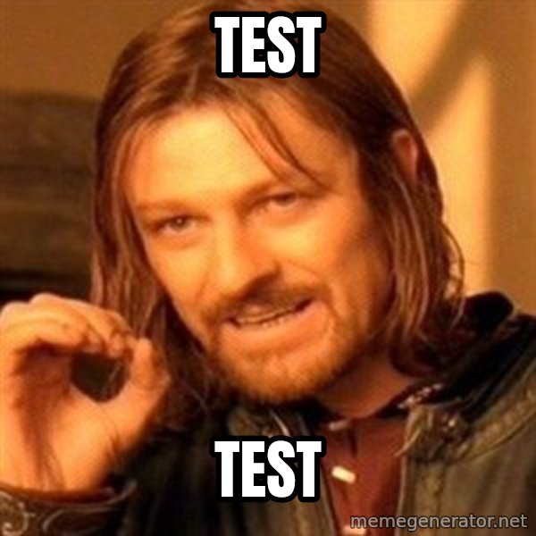 One Does Not Simply meme: test / test