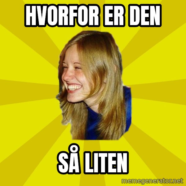 Trologirl meme: hvorfor er den / så liten
