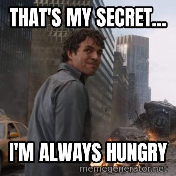 That's My Secret, Cap meme: THAT'S MY SECRET... / I'M ALWAYS HUNGRY