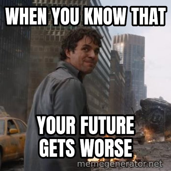 That's My Secret, Cap meme: WHEN YOU KNOW THAT / YOUR FUTURE GETS WORSE