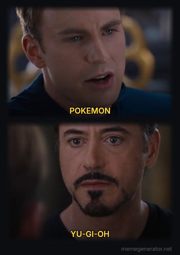 Civil War: Pick a Side meme: POKEMON / YU-GI-OH