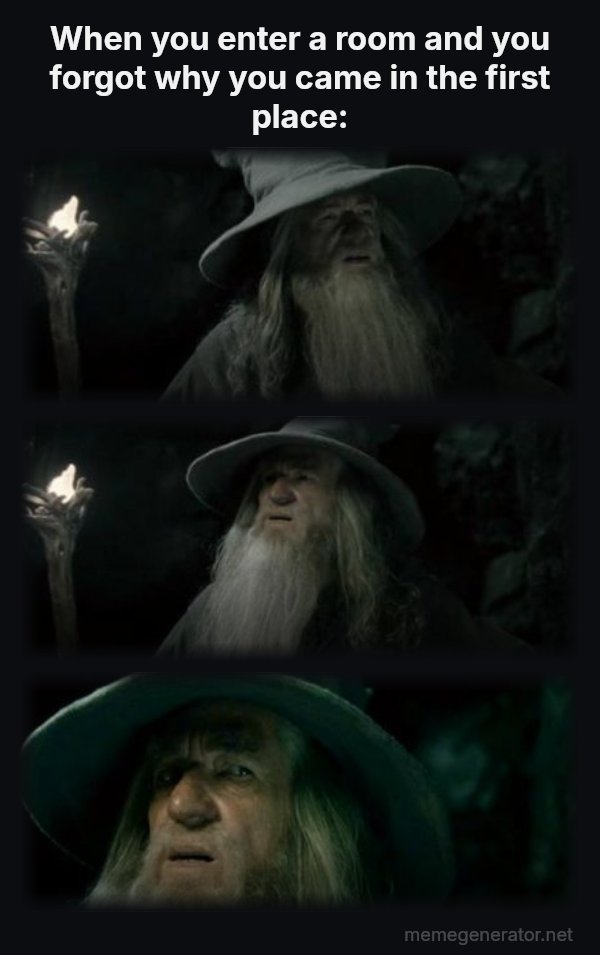 I Have No Memory of This Place meme: When you enter a room and you forgot why you came in the first place: