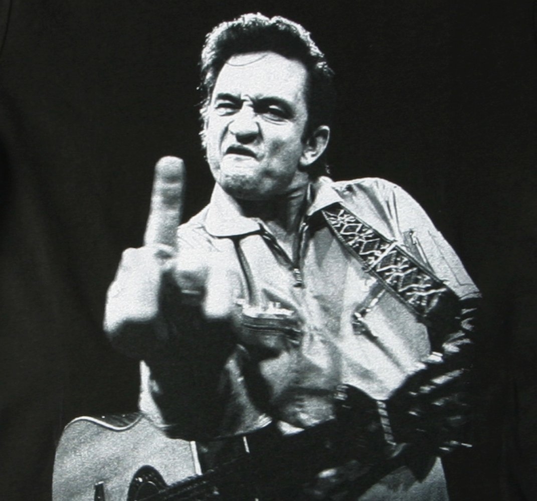 Johnny Cash finger.