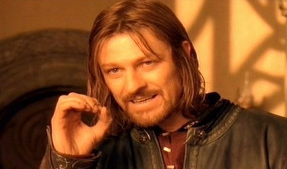 one does not simply put ones hand in a lawn mower 