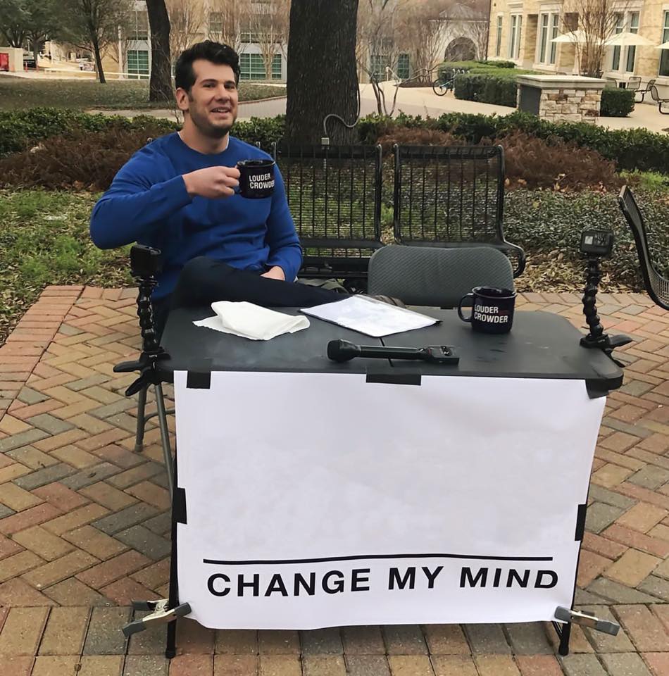 Change my mind meme