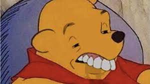 Winnie the poo with teeth