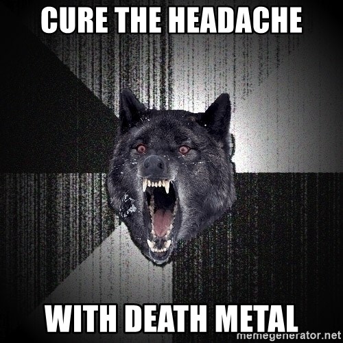 Insanity Wolf - cure the headache With death metal