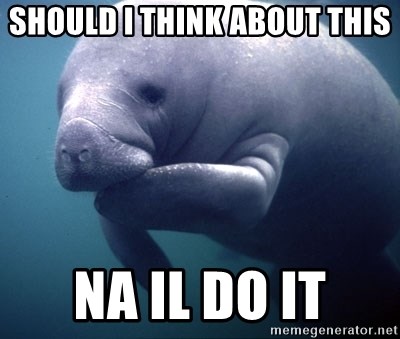 fat positive manatee - should i think about this na il do it