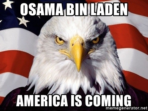 American Pride Eagle - Osama bin laden america is coming