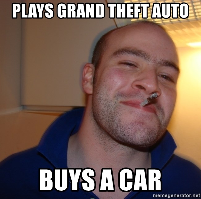 Good Guy Greg - plays grand theft auto buys a car