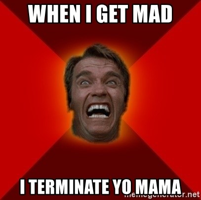 Angry Arnold - When I Get Mad  I Terminate Yo Mama