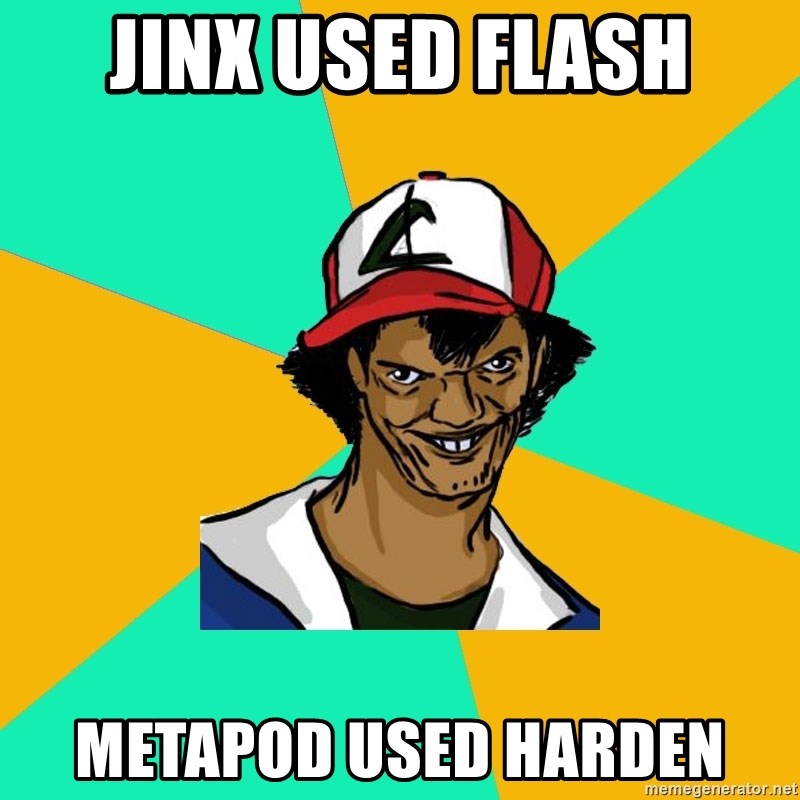 Ash Pedreiro - jinx used flash metapod used harden