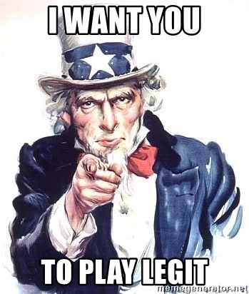 Uncle Sam - I Want you to play legit