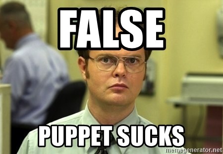 Dwight Schrute - FALSE PUPPET SUCKS