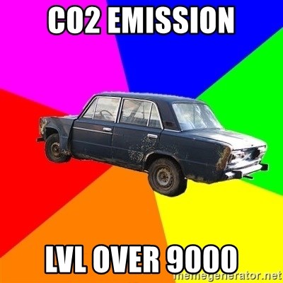 AdviceCar - co2 emission lvl over 9000