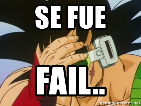 Facepalm Goku - SE FUE fail..