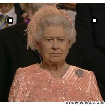 Unimpressed Queen - .                    .