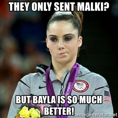 Not Impressed McKayla - They only sent malki? but bayla is so much better!