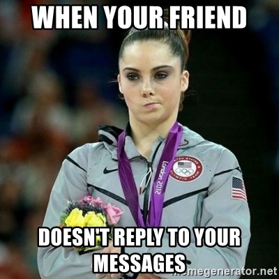 Not replying to messages