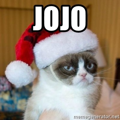 Grumpy Cat Santa Hat - JOJO