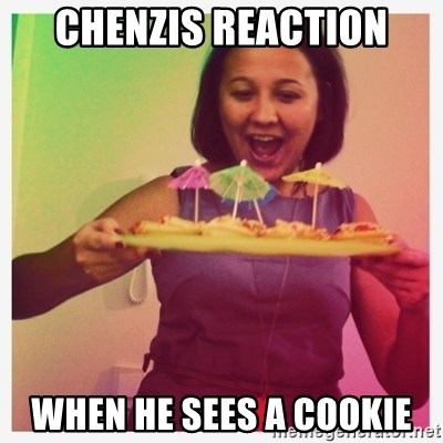 Typical_Ksyusha - CHENZIS REACTION WHEN HE SEES A COOKIE