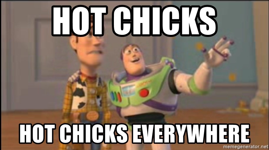 X, X Everywhere  - hot chicks hot chicks everywhere