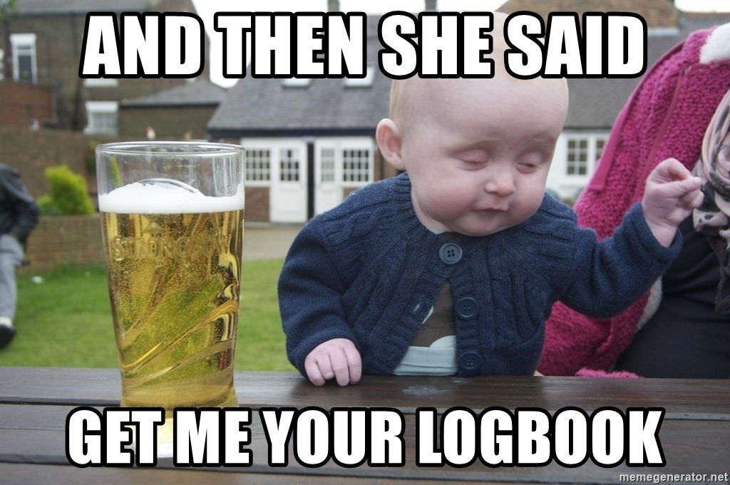 drunk baby 1 - and then she said get me your logbook