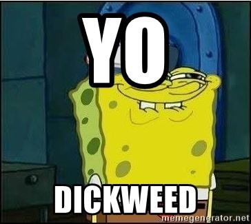 Yo Dickweed Spongebob Face Meme Generator
