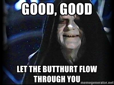 Star Wars Emperor - good, good Let the butthurt flow through you