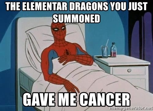 spiderman hospital - The Elementar Dragons you Just summoned gave me cancer