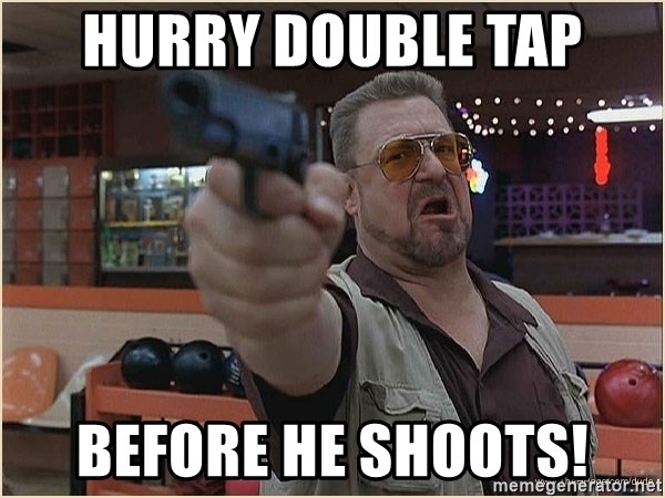 WalterGun - HURRY DOUBLE TAP BEFORE HE SHOOTS!