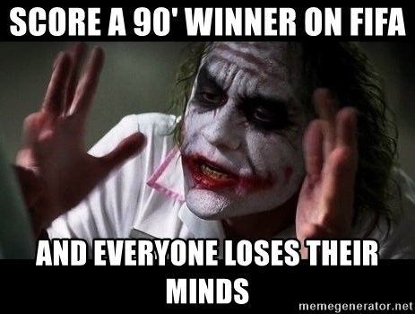 joker mind loss - SCORE A 90' WINNER ON FIFA AND EVERYONE LOSES THEIR MINDS