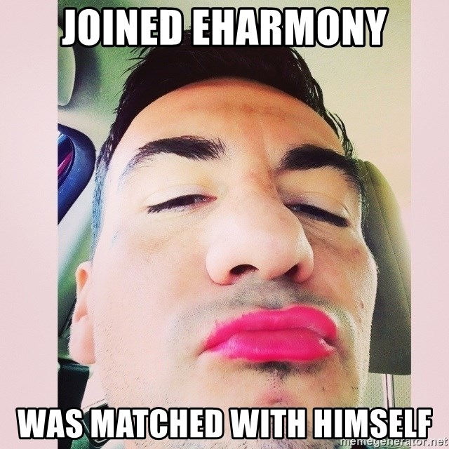 cortez in love - Joined eHarmony Was matched with himself
