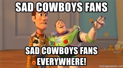 Sad cowboy fans