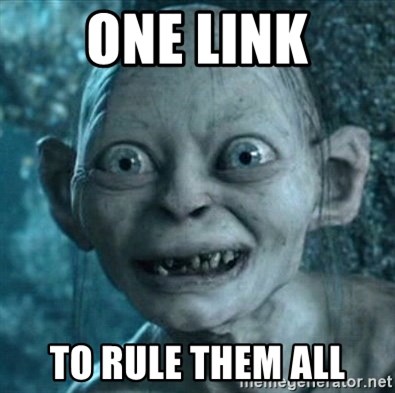 ONE LINK TO RULE THEM ALL - Lord of the Rings Gollum | Meme Generator