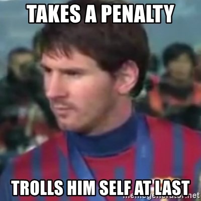 Messi Dont Understand - TAKES A PENALTY  TROLLS HIM SELF AT LAST