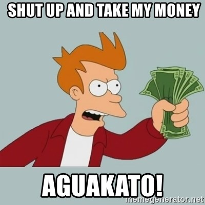 Shut Up And Take My Money Fry - Shut Up And Take My Money aguakato!