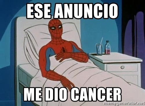 spiderman hospital - ESE ANUNCIO ME DIO CANCER