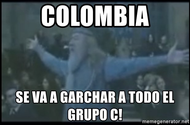dumbledore el bananero - Colombia se va a garchar a todo el grupo c!